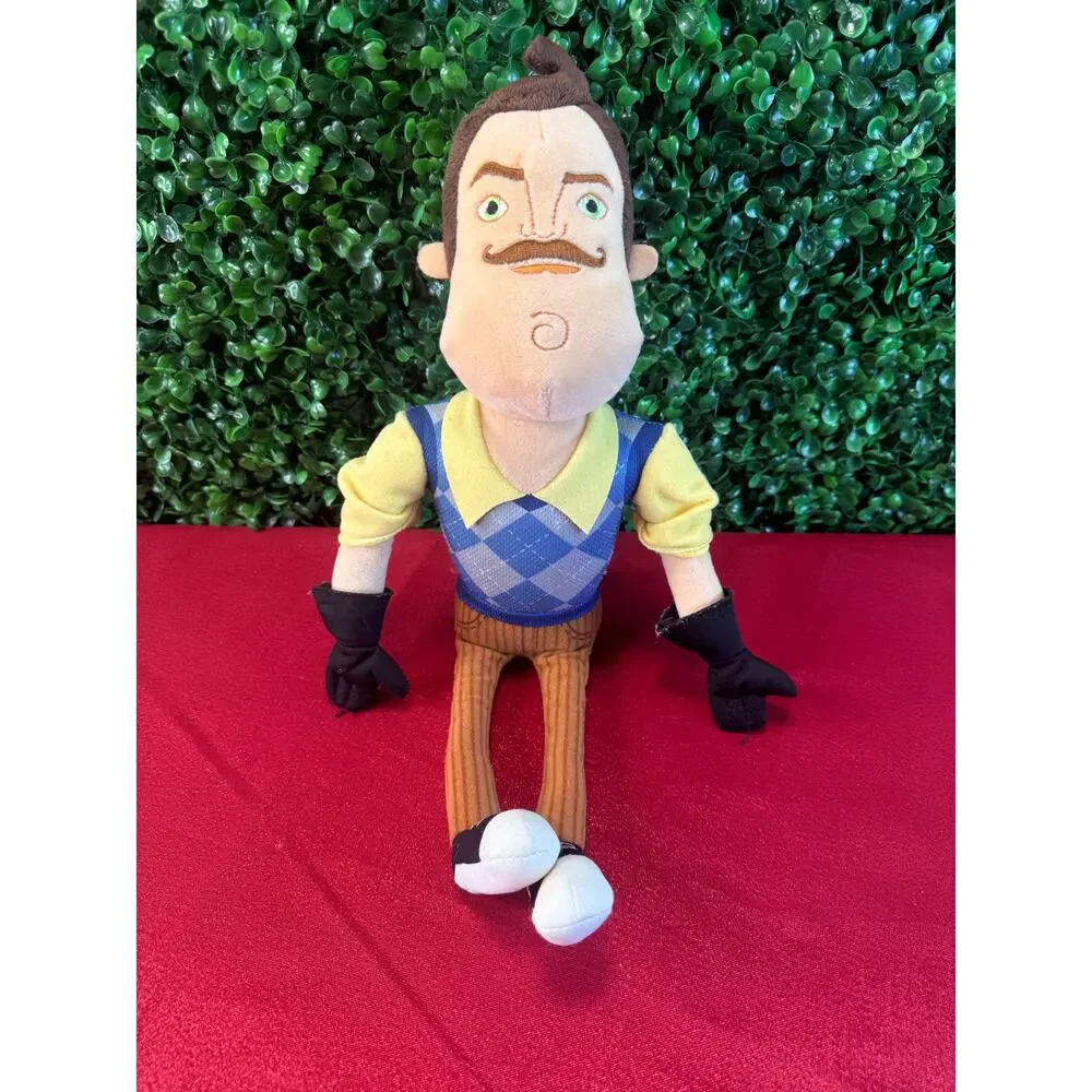 Hello Neighbor Mr Peterson Plush Toy Kid Friendly Horror Game Gift HTF